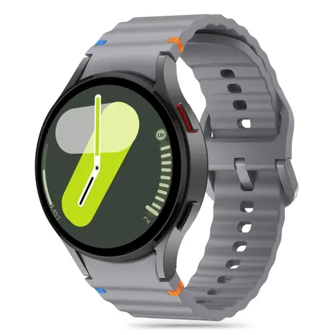 Tech-Protect Silicone Sport šedá / Řemínek / pro Samsung Galaxy Watch 4/5/5 Pro/6/7/FE / Silikonový