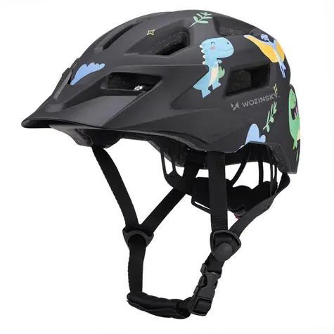 Wozinsky MTB černá XS / Dětská cyklistická helma / odnímatelný kšilt