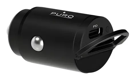 Puro Mini černá / Nabíječka do auta / USB-C / 20W