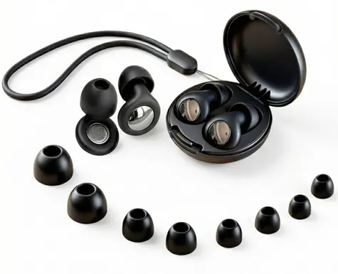 Tech-Protect QuietFit černá / Špunty do uší / akustický filtr / silikon