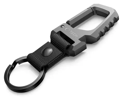 Tech-Protect Slidelock černá a šedá / Klíčenka / s poutkem