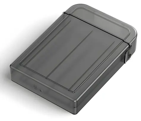 Orico PPH-25 šedá / Ochranný box / 2,5" SATA / Poloprůhledný