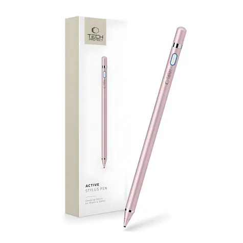Tech-Protect Active Stylus růžová / Aktivní stylus / Kapacitní dotykové pero