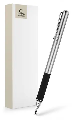 Tech-Protect Stylus stříbrná / Dotykové pero / pasivní / univerzální