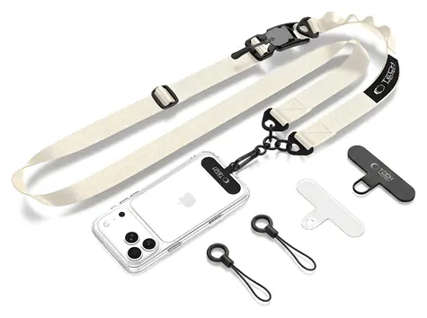 Tech-Protect C9S béžová / Šňůrka na telefon / Crossbody