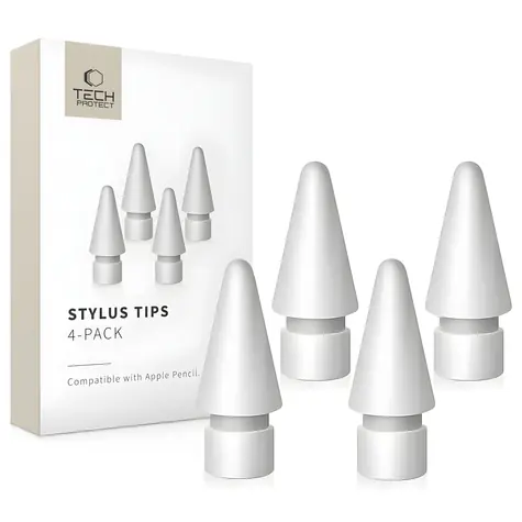 Tech-Protect Stylus Tips bílá / Hroty pro Apple Pencil / 4 ks