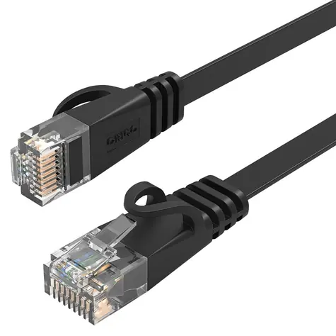 Orico PUG-C7B černá / Síťový kabel / CAT7 / RJ45 / 10Gbps / plochý / 8 m