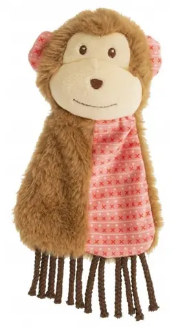 GIMDOG Plyšová hračka pro psy Opice Anežka / Pískací / 24 cm