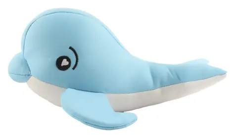Huhubamboo Plyšová hračka Velryba / Hračka pro psy / Plave na hladině / Polyester