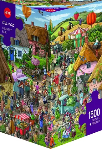 HEYE Puzzle Venkovský jarmark / 1500 dílků / 80 x 60 cm