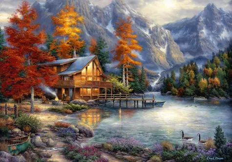 GRAFIKA Puzzle Místo k přemýšlení / 1000 dílků / 69 × 47,8 cm