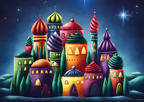 YAZZ Puzzle Betlémská hvězda / 1000 dílků / 68 x 48 cm
