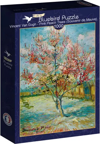 BLUEBIRD Puzzle Růžové broskve / 1000 dílků / 48 x 68 cm