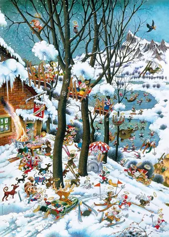 HEYE Puzzle Paradise: V zimě / 1000 dílků / 50 x 70 cm