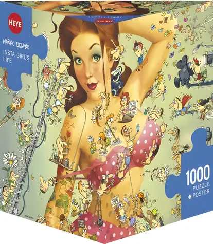 HEYE Puzzle Život Insta-dívky / 1000 dílků / 50 x 70 cm