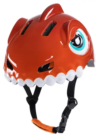 Wozinsky Dinosaurus S červená / Dětská cyklistická helma / velikost S