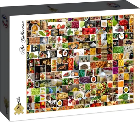 GRAFIKA Puzzle Koláž: Kuchyně v barvách / 1500 dílků / 85 x 61 cm