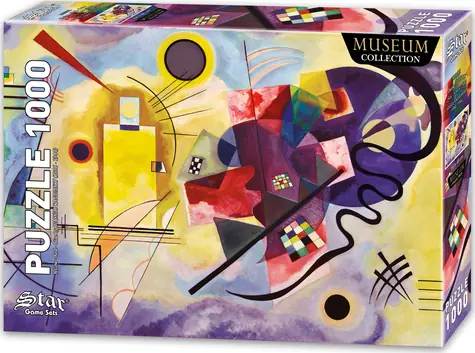 STAR Puzzle Žlutá, červená, modrá / 1000 dílků / 68 × 48 cm