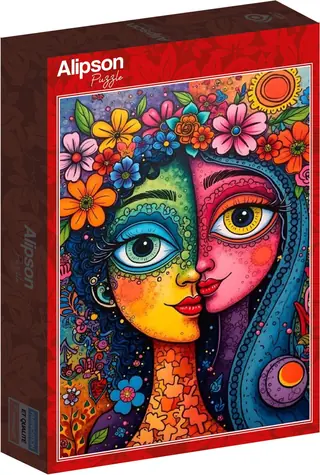 ALIPSON Puzzle Barevné duo / 1500 dílků / 61 × 85 cm