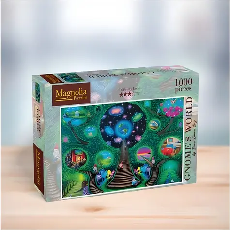 MAGNOLIA Puzzle Říše trpaslíků / 1000 dílků / 68 x 48 cm