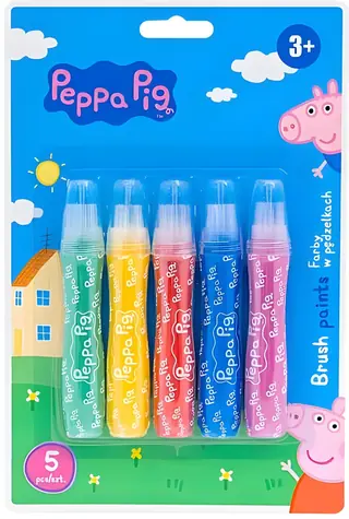 ASTRA Barvy ve štětcích Prasátko Peppa / 5 ks / od 3 let