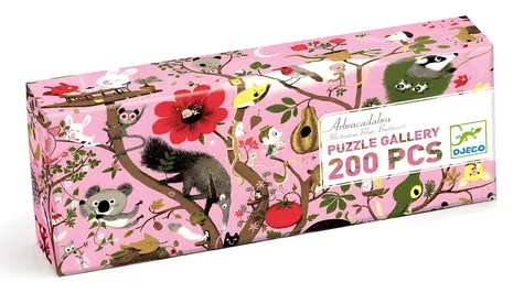 DJECO Panoramatické puzzle Abrakadabra / 200 dílků / 97 x 33 cm