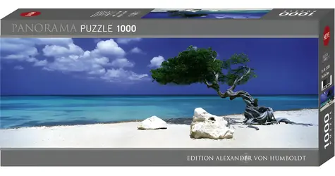 HEYE Panoramatické puzzle Strom Divi Divi, Aruba / 1000 dílků / 94 x 33 cm