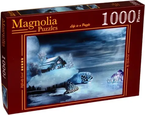 MAGNOLIA Puzzle Dům a želva / 1000 dílků / 68 x 48 cm