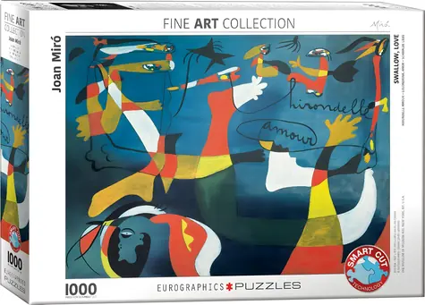 EUROGRAPHICS Puzzle Swallow Love / 1000 dílků / 68 × 48 cm