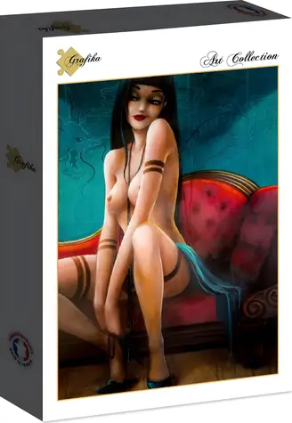 GRAFIKA Puzzle Misstigri: Slečna dračice / 1000 dílků / 47,8 × 69 cm