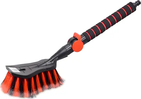 Compass Průtokový mycí kartáč s regulačním ventilem / Kartáč / regulační ventil / 50 cm / plast