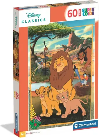 CLEMENTONI Puzzle Lví král MAXI / 60 dílků / od 4 let