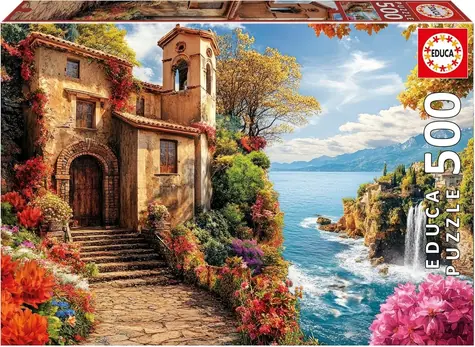 EDUCA Puzzle Víla u moře / 500 dílků / 48 x 34 cm