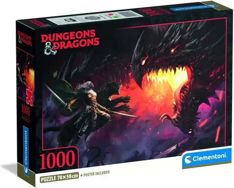 CLEMENTONI Puzzle Dungeons&Dragons: Z očí do očí / 1000 dílků / od 14 let