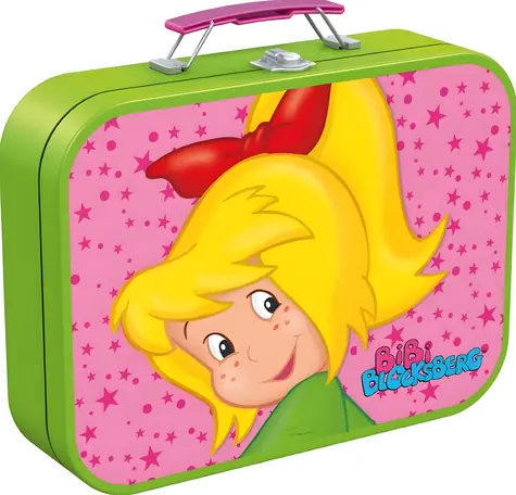 SCHMIDT Puzzle Malá čarodějka Bibi 4v1 / 60+60+100+100 dílků / plechový kufřík