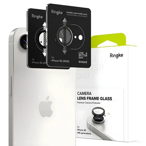 Ringke Camera Frame Protector 2-pack černá / Ochranné sklo fotoaparátu / Apple iPhone 16e a 17e