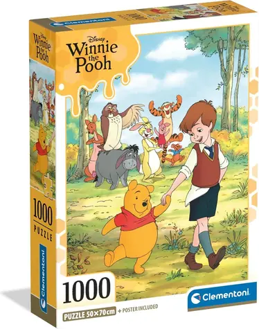 CLEMENTONI Puzzle Medvídek Pú / 1000 dílků / 50 x 70 cm