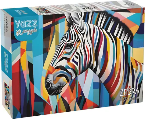 YAZZ Puzzle Zebra / 1000 dílků / 68 x 48 cm