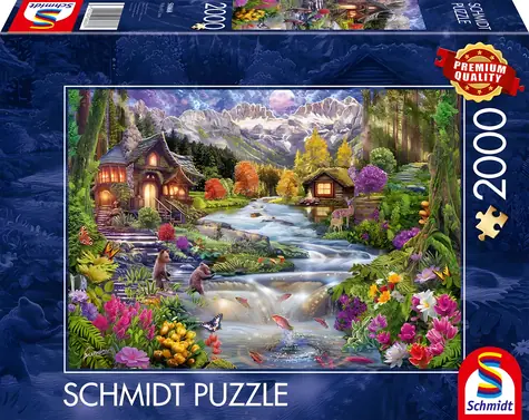 SCHMIDT Puzzle Horský potok / 2000 dílků / 96,8 × 69,2 cm
