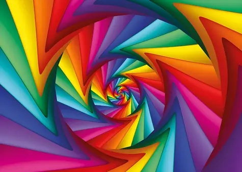 YAZZ Puzzle Komplikovaná duha / 1000 dílků / 68 x 48 cm