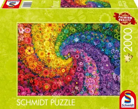 SCHMIDT Puzzle Vířící barvy v květu / 2000 dílků / od 12 let