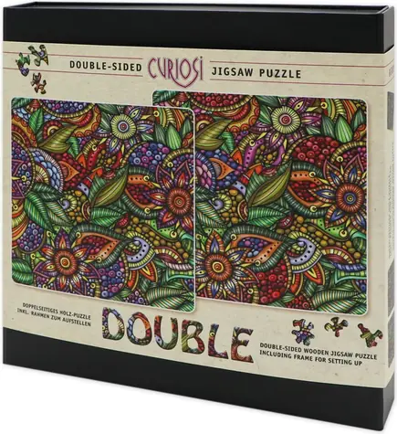 CURIOSI Puzzle Double: Bobule / 165 dílků / oboustranné / dřevěné