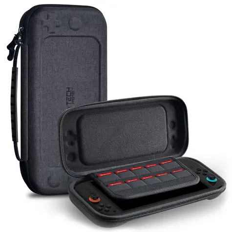 Tech-Protect Hardpouch šedé / Pouzdro / Nintendo Switch 2