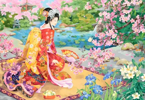 GRAFIKA Puzzle Haru No Uta / 1000 dílků / 69 × 47,8 cm