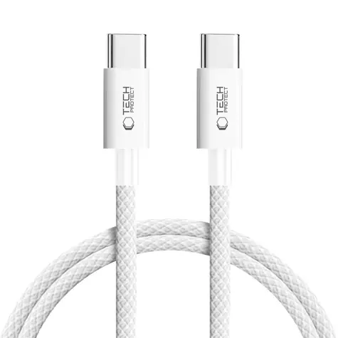 Tech-Protect UltraBoost Lite šedá / Kabel USB-C - USB-C / PD 60W / 3A / 100 cm