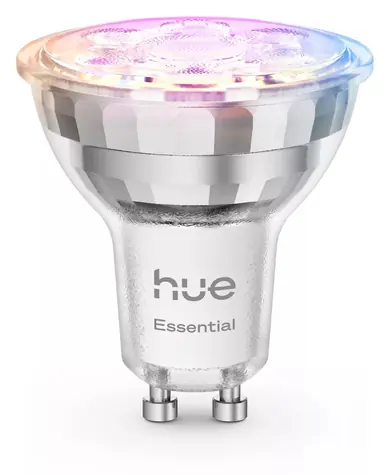 Philips Hue Essential GU10 4,7W bílá / Chytrá LED žárovka / 345 lm / Bluetooth/Zigbee / 2200-6500K / stmívatelná