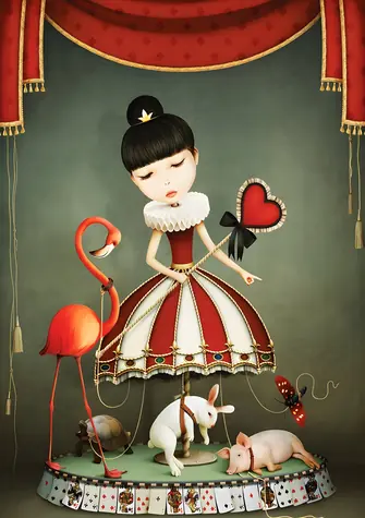 YAZZ Puzzle Dívka od kolotočů / 1000 dílků / 48 x 68 cm