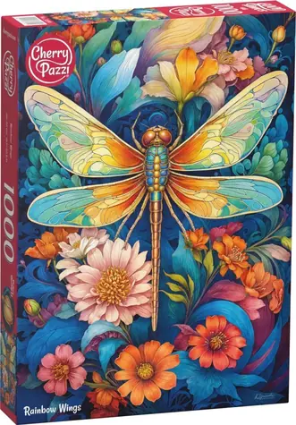 CHERRY PAZZI Puzzle Duhová křídla / 1000 dílků / 50 × 70 cm