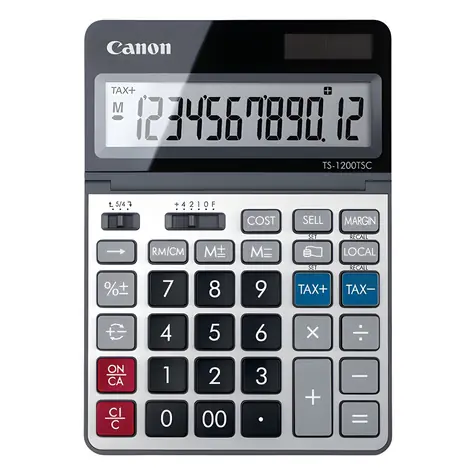 Canon TS-1200TSC / Kalkulačka / kovové tělo / LCD displej / stolní