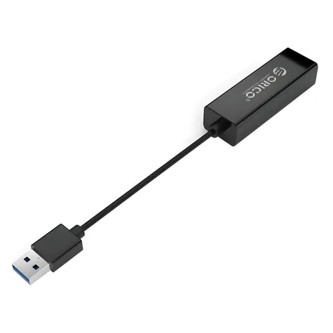 Orico UTJ-U3 černá / Síťová karta / USB-A 3.0 / Gigabit Ethernet